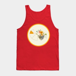 heart flower yellow sunny Tank Top